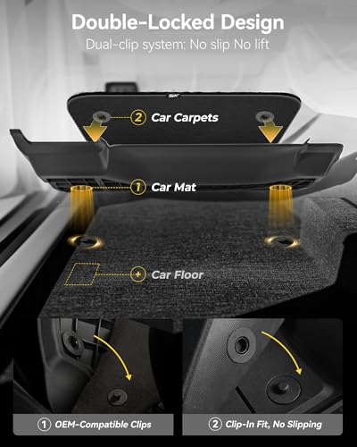 Image of 3W Floor Mats & Carpet Toyota Tundra 2014-2021 CrewMax Cab, TPE All Weather