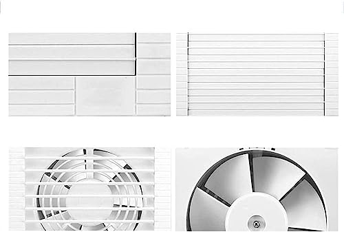Ventilateur de ventilation à travers le mur au format carré blanc compact - 7