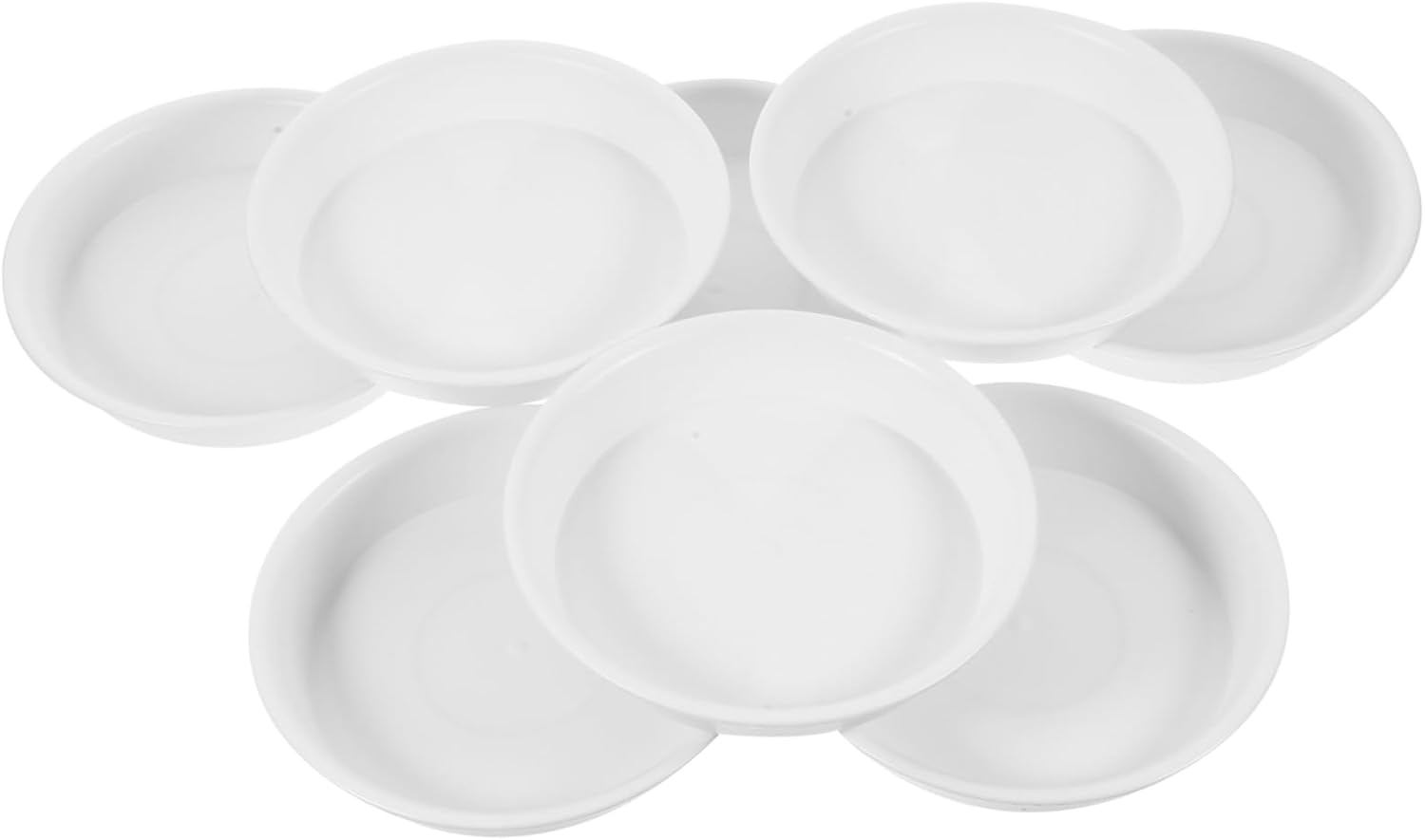 4sets Round Plant Saucers Durable Drip Trays for Use for Potted Plants Flowerpots and Bonsai Outer 8pcs*4