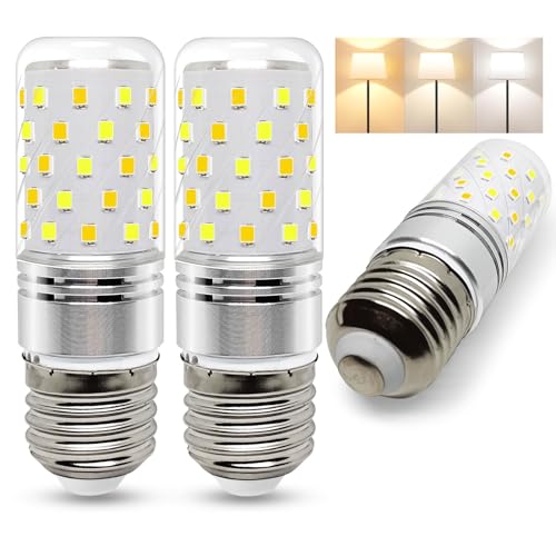 wossluck E27 LED Dreifarbig Glühbirnen, 5W Ersetzt 50W Lampe, Maiskolben LED E27 Energiespar Leuchtmittel Glühbirne AC 100-265V, 3 Stück