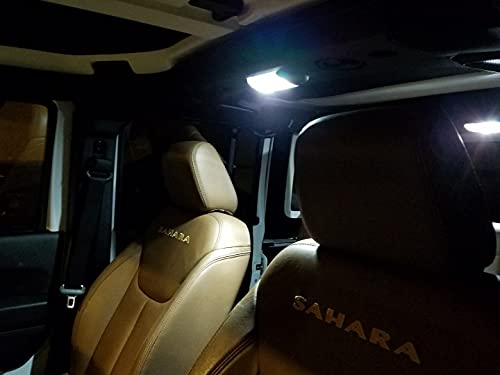 Kit LED blanco interior para Jeep Wrangler 2000-2018 miniatura 2