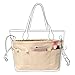 Lckaey Purse organizer insert for neverfull handbag is compatible with more similar brands of tote bag-nylon organizer 3055khaki-S