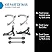 TRQ Front Suspension Kit Control Arm with Ball Joint Sway Bar Stabilizer Link Compatible with 2007-2010 Audi Q7 2003-2010 Porsche Cayenne 2004-2010 Volkswagen Touareg