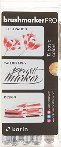 karin Brushmarker PRO 12 Basic Colours set, Assorted