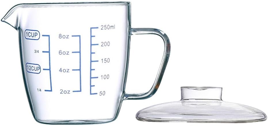 Breakfast Cup Milk Cup Measuring Kitchen Breakfast Coffee Milk Heat-resistant Home Drinking Decorative Temperature Resistant Glass