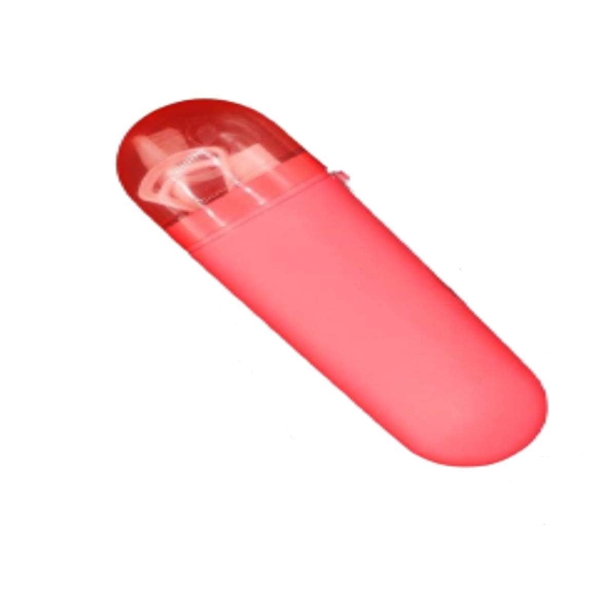 Tongue Cleaner Holder Case| Plastic Portable Toothbrush Holder Case with Hanger, Travel Container Storage Box Cover Organizer, Multi-Colored Pack Of1(19.5 X 6cm),for Unisex-Child.