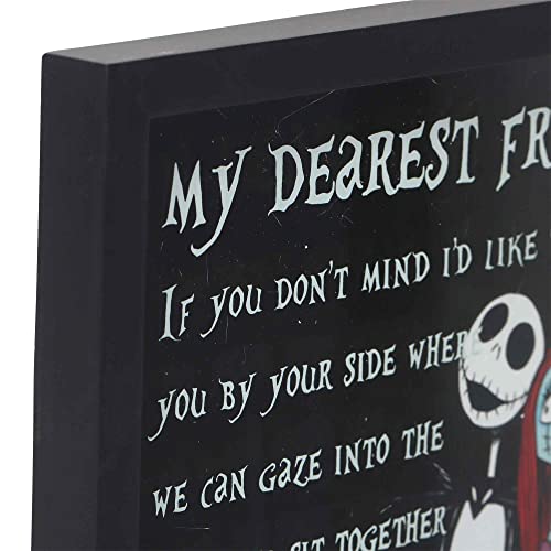 Open Road Brands 90190187 Disney The Nightmare Before Christmas My Dearest Friend Framed Printed Glass Wall Decor thumb #3