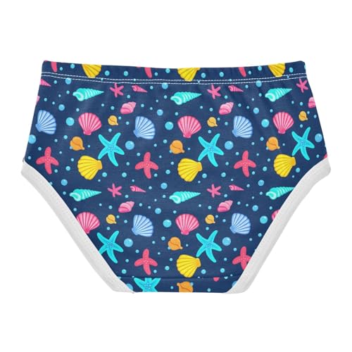 Ocean Shell Starfish Blue Toddler Girls's Underwear 2T 23028592