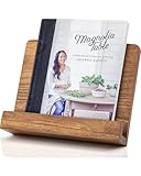 Beautiful Cookbook Stand for Your Kitchen Counter - Solid Wood Stand Easily Keeps Cook or Recipe Books Open for Convenient Cooking - Perfectly Fits Your iPad/Tablet and Enhances Any Kitchen Decor