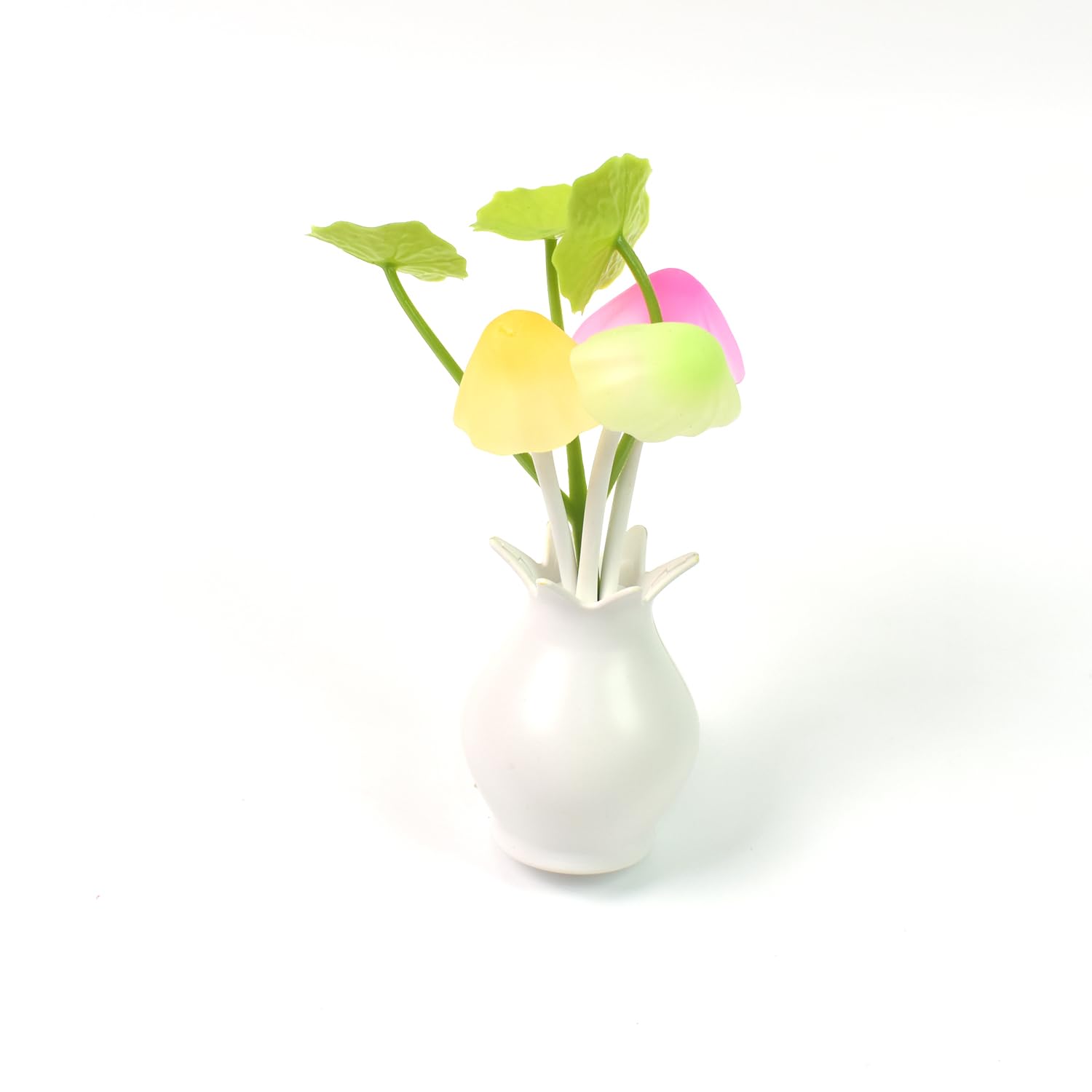 Oblivion 3D LED Night Lamp 1Pc - Mushroom Flower Light with Smart Sensor Auto On/Off, Color-Changing, Multicolor Decorative Plug-in for Bedroom, Home Décor, Energy-Saving Flower-Shaped Light