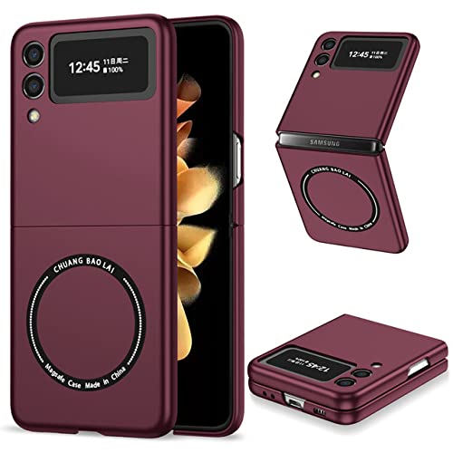 Coque Samsung Z Fold 4 Magsafe rouge foncé protection antichoc rigide