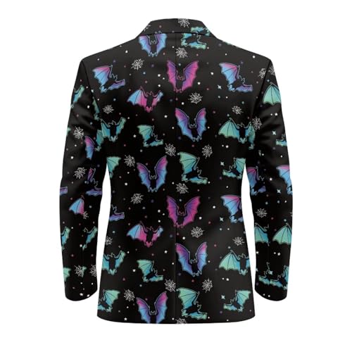 Halloween Blazer Men Regular Fit Men's Suit Jacket for Costume Party Banquet Mens Sport Coats with Two Pockets 6