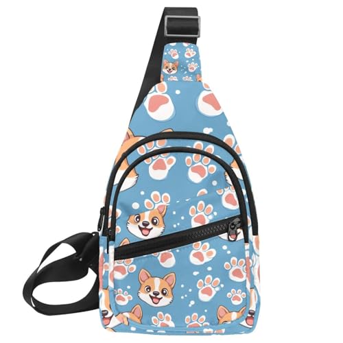 Sac à dos à bandoulière Corgi anti-ballottement pour randonnée