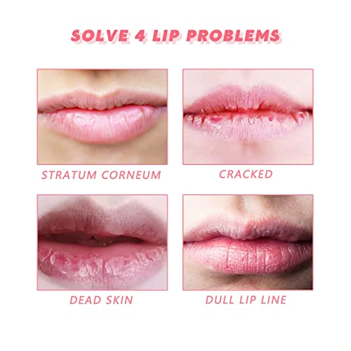 Lip Mask Lip Sleeping Mask With Lip Scrubs Exfoliator & Moisturizer Peach& Collagen Vegan Lip Balm Lip Moisturizer Overnight Hydrating Lip Treatment With Collagen Peptide Lip Scrub #TOP4