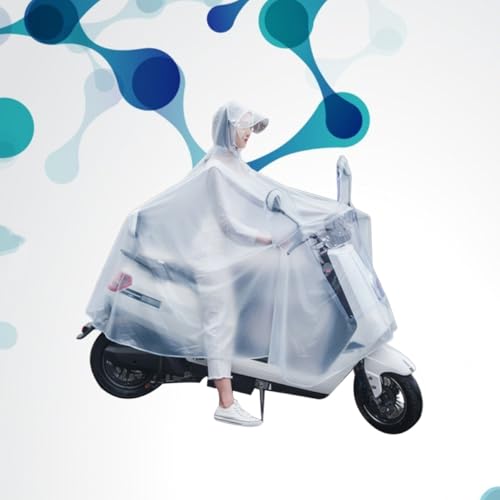 Poncho de pluie pour électromobile et vélo protégeant les cyclistes sous l'orage