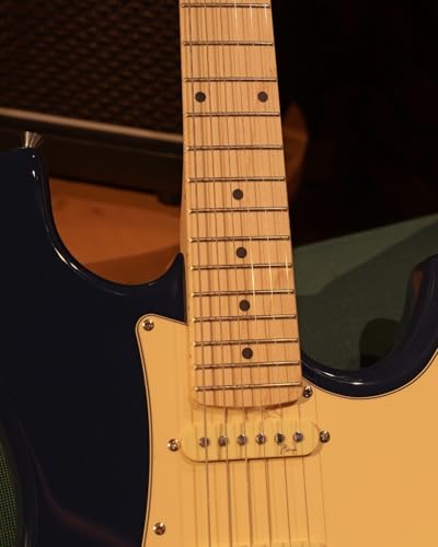 Image of Magna ST20M Electric Guitar, Maple Neck & Fretboard | HSS Pickup Setup | 22 Frets | Chrome Hardware | Gig Bag Included (COSMIC BLUE)