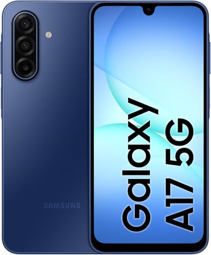 Samsung Smartphone Galaxy A17 5G | Pantalla Super AMOLED de 6.7 pulgadas de 90Hz | Cámara triple OIS de 50 MP | Exynos 1330 | Batería de 5000 mAh | Android 15 One UI 7 | 8 GB de RAM 256 GB de