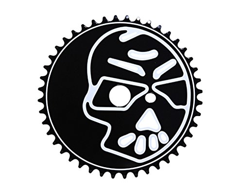 Alta Bicycle Steel Bone/Skeleton Sprocket (1/2 X 1/8) Black & White Bike Chainring