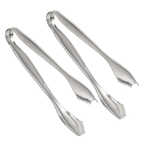 Unomor Stainless Steel Holder Tongs Mini Serving Tongs for Tea Party Cafe Bar