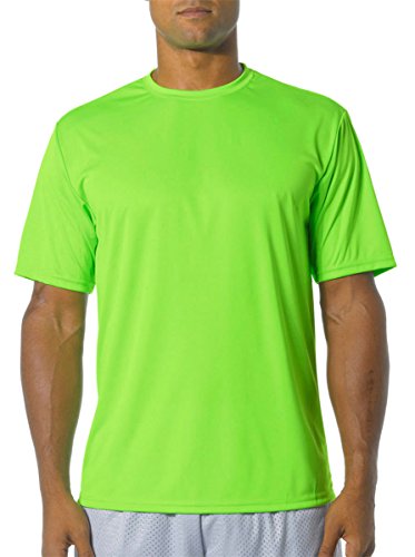 A4 Men's Cooling Performance Crew Short Sleeve, Lime, XX-Large
