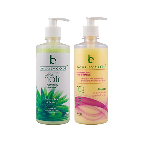 beautycote Combo Of Aloevera Volumising Shampoo(480Ml) & Silk & Shine Shampoo(480Ml), 960 Ml