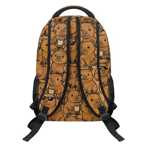 Girls Backpack 10-12 Years Old Capybara 4th Grade Backpack for Girls Kids Bookbag with Adjustable Straps Adorable School Bag2