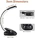 LEPOWER Clip-on Book Light with 5 LED Eye Care, 3 Color Changeable, Portable Reading Lamp, Battery & USB Operated, Bed Light for Kids, Bookworms, Students (Black)