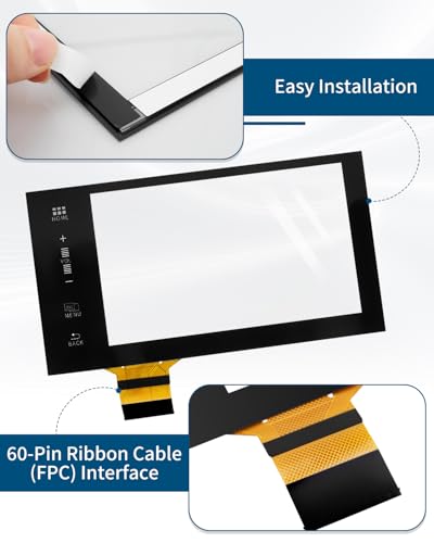 Image of 7 inch Navigation Touch Screen Digitizer Fit for Honda Accord 2016 2017, Radio Stereo LCD Display Monitor, Replacement 39710-TBA-305 39101-T2F-A61 39101-T2F-A71 39101-T2F-C71