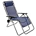 Timber Ridge Zero Gravity Locking Lounge Chair Recliner for Outdoor Beach Patio Pool Support 300lbs, Blue