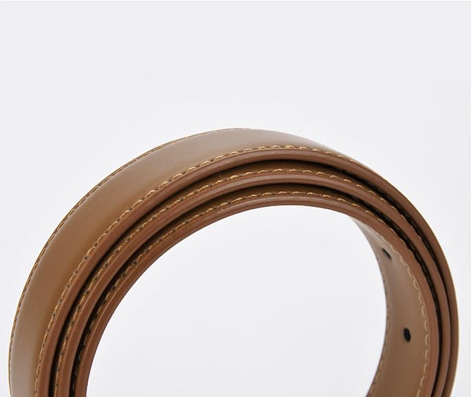 Womens Belts for Jeans, Womens Leather Belt with Gold Buckle, Skinny Belts for Pants Dresses4