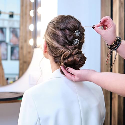 300 Pinzas para cabello 5 cm Marrón para mujeres miniatura 4