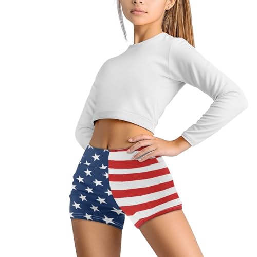 Girls' Yoga Pants Athletic Compression Shorts for Kids 5-14 Years Gym Dance Volleyball Soccer Bike Riding