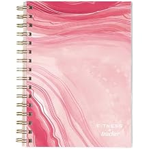 INSPIRED BY ERIN CONDREN A5 Fitness Tracker - Pink Waves cover