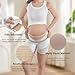 POXXU Maternity Belly Band, Pregnancy Support Belt with Adjustable Compression Wrap, Soft & Breathable Belly Bands for Pregnant Women and Pain Relief for Back, Pelvis (Beige)
