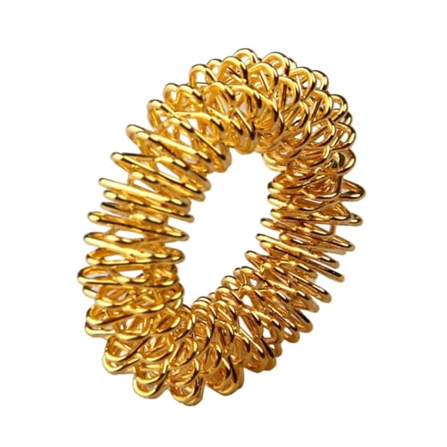 FOYTOKI Acupressure Massage Rings (10pcs) Stainless Steel Finger Reflexology Traditional Chinese Medicine