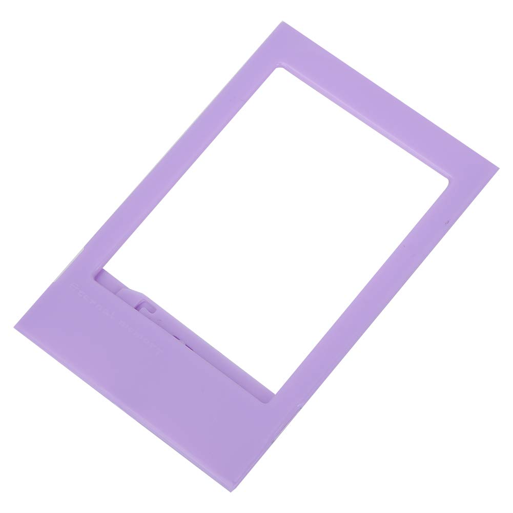VIFERR Photo Frame, Mini Desk Photo Picture Holder for Polaroid/Fujifilm Instax/LG 10 Pcs (Color : Purple)