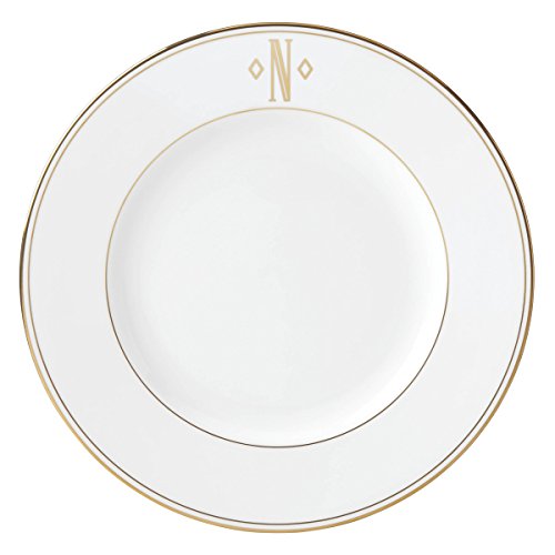 Lenox Federal Gold Block Monogram Dinnerware Dinner Plate, N