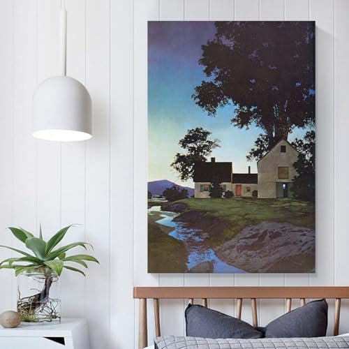 Maxfield Parrish Twilight 50 x 75 cm tableau impression sur toile salon - 5
