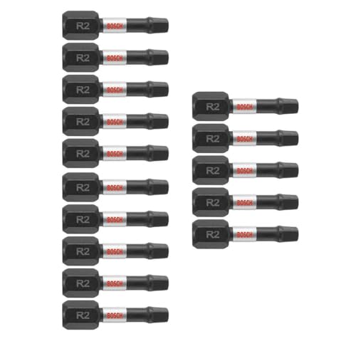 Embouts de vissage carrés #2 BOSCH ITSQ2115 accessoire visseuse à choc 2,5 cm 15 pièces - 2