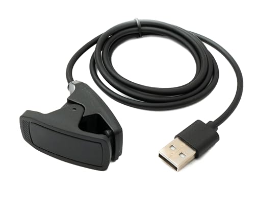 SYSTEM-S Cable USB 2.0 de 100 cm para reloj inteligente Garmin Descent MK3 MK3i, color negro