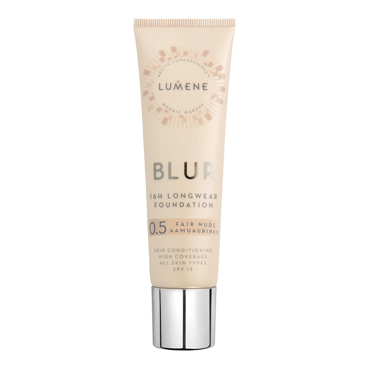 LUMENE Blur 16H Longwear Foundation Spf15 16 Saat Kalıcı Fondöten Spf15 Fair Nude
