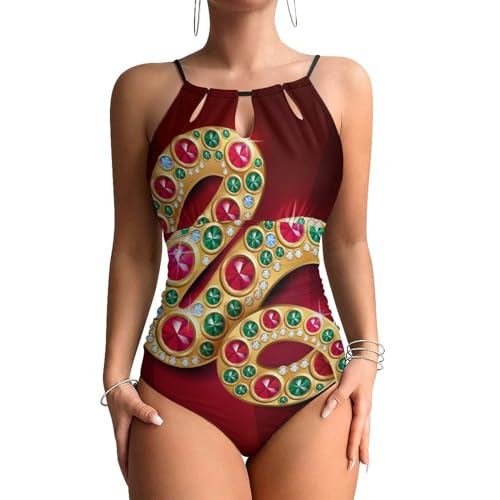Bijoux en or maillots de bain une pièce femme contrôle ventre plage swimsuit
