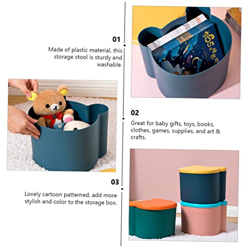 Boîte de rangement cube bleue SUPVOX pour jouets d'enfants - 8
