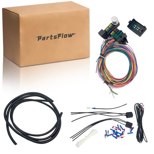 14 Circuit Universal Wiring Harness for Chevy Ford...