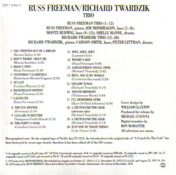 Miniatura 2 de Russ Freeman Trio Richard Twardzik