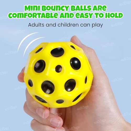 Image of Zest 4 Toyz Bouncing Moon Ball for Kids with Soft Rubber Stress Ball Set Playground Toy Best Gift for Boys and Girl - Pack of 2 (Random Color)