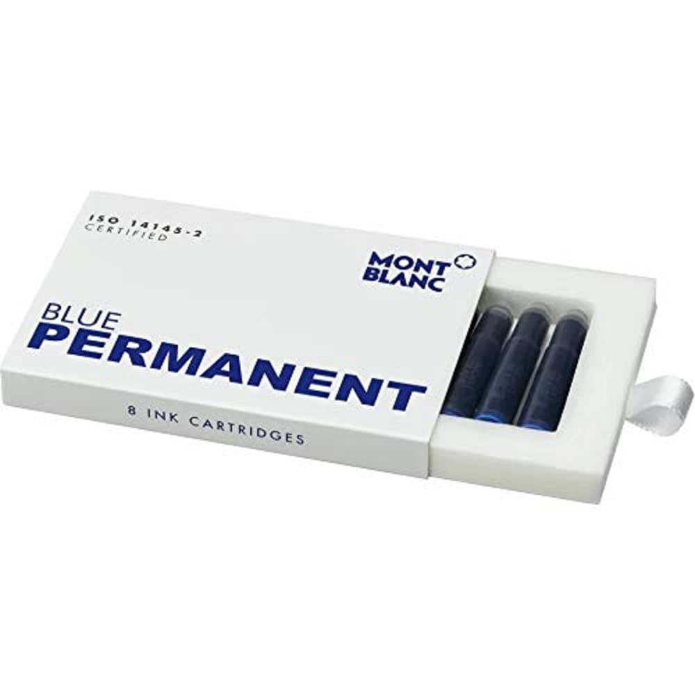 Montblanc Permanent Blau Tintenpatronen – 8 Patronen pro Packung