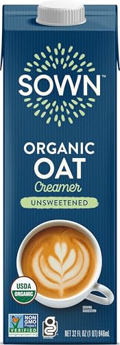 SOWN Organic Oat Creamer Unsweetened - Barista Oat Milk Non