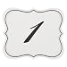 Darice DT0020 David Tutera Reception Table Cards, Numbered 1 to 25