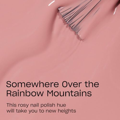 OPI Laque à ongles Quelque part au-dessus des montagnes arc-en-ciel , Opaque doux rose crème Chip résistant à la puce Nail polonais Collection Pérou